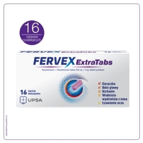 Fervex Extra Tabs 16 tabletek