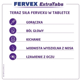 Fervex Extra Tabs 16 tabletek