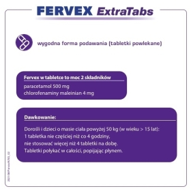 Fervex Extra Tabs 16 tabletek