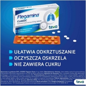Flegamina 8 mg 20 tabletek