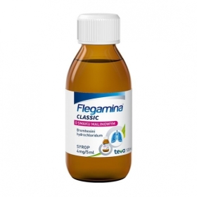 Flegamina o smaku malinowym syrop 120 ml