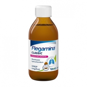 Flegamina o smaku malinowym syrop 200 ml