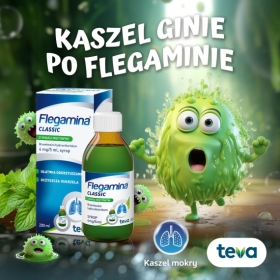 Flegamina o smaku miętowym bez cukru 120 ml