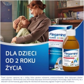 Flegamina o smaku truskawkowym syrop 200 ml