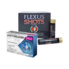 Flexus Shots płyn doustny 10 ml x 20 fiolek + Artroxen Effect 30 kapsułek
