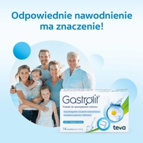 Gastrolit proszek do sporządzania roztworu 14 saszetek po 4,15g