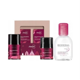 Gift Of Nature krem na dzień SPF15 + serum filtrat śluzu ślimaka zestaw świąteczny + Bioderma Sensibio H20 100 ml
