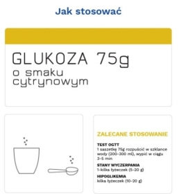 Glukoza o smaku cytrynowym DIATHER 75g