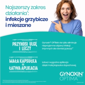 Gynoxin Optima 200 mg kapsułki dopochwowe miękkie 3 sztuki