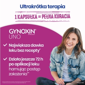 Gynoxin Uno kapsułki dopochwowe 0,6 g 1 sztuka