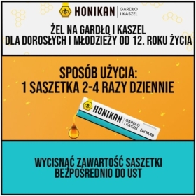 HONIKAN GARDŁO I KASZEL żel 10 saszetek
