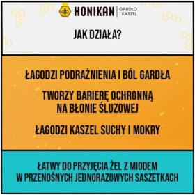 HONIKAN GARDŁO I KASZEL żel 10 saszetek