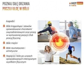 HOT-PLAST FORTE Plastry Rozgrzewające 12cmx18cm 1sztuka
