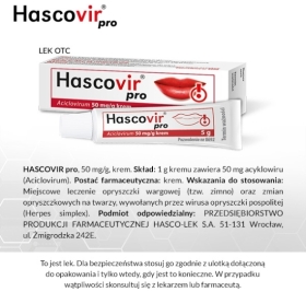 Hascovir pro krem 5 g