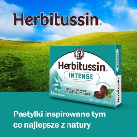 Herbitussin Intense pastylki do ssania 10 sztuk