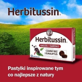 Herbitussin Kaszel i Gardło 12 pastylek