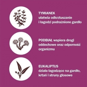 Herbitussin Tymianek i Podbiał Pastylki 12