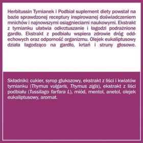 Herbitussin Tymianek i Podbiał Pastylki 12
