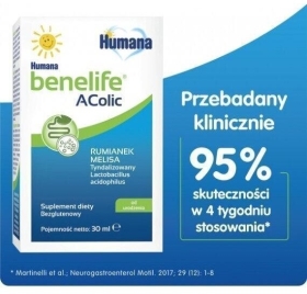 Humana Benelife Acolic, wsparcie w kolce, krople dla niemowląt 30ml