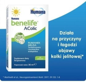 Humana Benelife Acolic, wsparcie w kolce, krople dla niemowląt 30ml