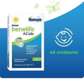 Humana Benelife Acolic, wsparcie w kolce, krople dla niemowląt 30ml