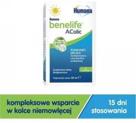 Humana Benelife Acolic, wsparcie w kolce, krople dla niemowląt 30ml