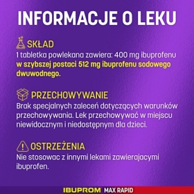 Ibuprom MAX Rapid 400mg 24 tabletki