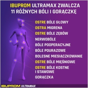 Ibuprom Ultramax 600 mg 10 tabletek