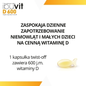 Ibuvit D 600 Twist-off 30 kapsułek