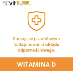 Ibuvit D3 1000 + K2 MK-7 Omega 30 kapsułek