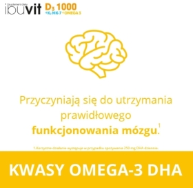 Ibuvit D3 1000 + K2 MK-7 Omega 30 kapsułek