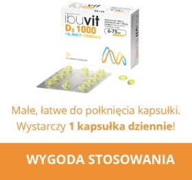 Ibuvit D3 1000 + K2 MK-7 Omega 30 kapsułek