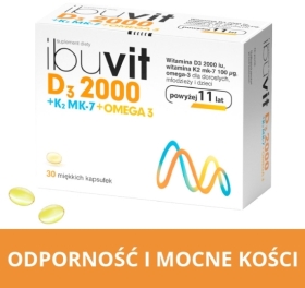Ibuvit D3 4000 + K2 MK-7 Omega 30 kapsułek