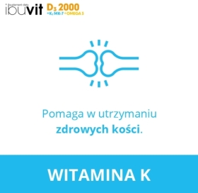 Ibuvit D3 4000 + K2 MK-7 Omega 30 kapsułek