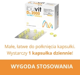Ibuvit D3 4000 + K2 MK-7 Omega 30 kapsułek