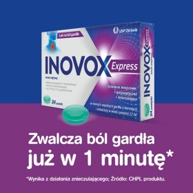 Inovox Express smak miętowy 24 pastylki