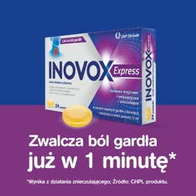 Inovox Express smak miodowo-cytrynowy 24 pastylki