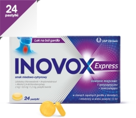 Inovox Express smak miodowo-cytrynowy 24 pastylki
