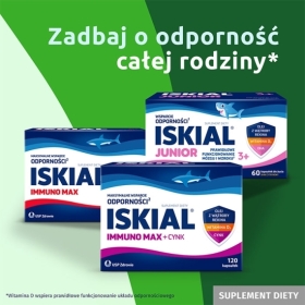 Iskial Immuno + Czosnek 60 kapsułek