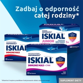 Iskial Immuno Max + Witamina C 120 kapsułek