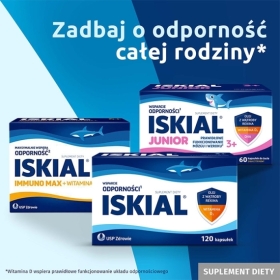 Iskial immuno max + cynk 120 kapsułek