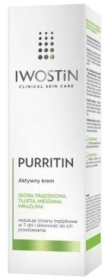 Iwostin Purritin Aktywny krem do pielęgnacji cery tłustej i trądzikowej 40 ml