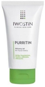 Iwostin Purritin Aktywny żel do mycia twarzy do cery trądzikowej i tłustej 150 ml