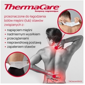 Kompresy ThermaCare rozgrzewajace na plecy i biodra 4 sztuki