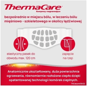 Kompresy ThermaCare rozgrzewajace na plecy i biodra 4 sztuki
