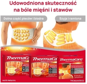 Kompresy ThermaCare rozgrzewajace na plecy i biodra 4 sztuki