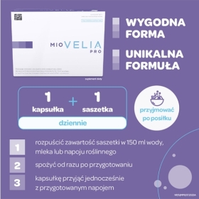 MIOVELIA PRO zestaw 30 saszetek + 30 kapsułek