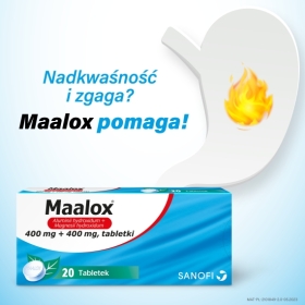 Maalox 20 tabletek do ssania i żucia