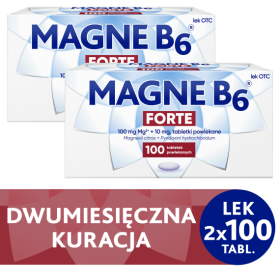 Magne B6 Forte 100 tabletek Wielopak x2