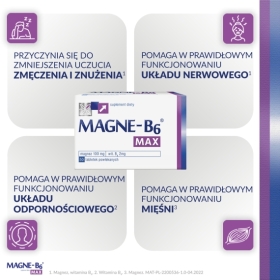 Magne-B6 Max 50 tabletek Wielopak x2